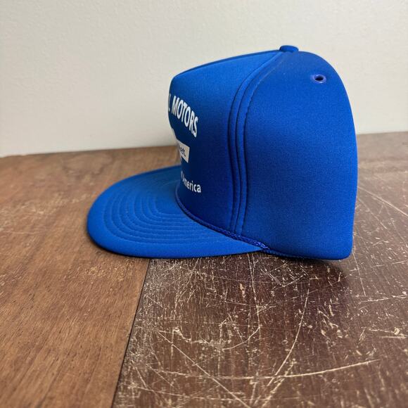 Buddy Pool Motors Harrisburg IL VINTAGE Blue Snapback Trucker Hat OSFA - Picture 6 of 8